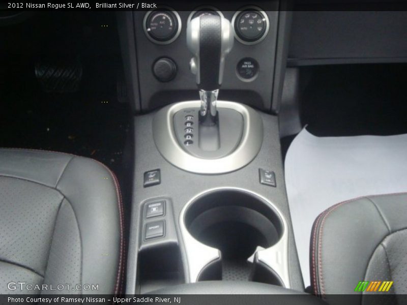 Brilliant Silver / Black 2012 Nissan Rogue SL AWD
