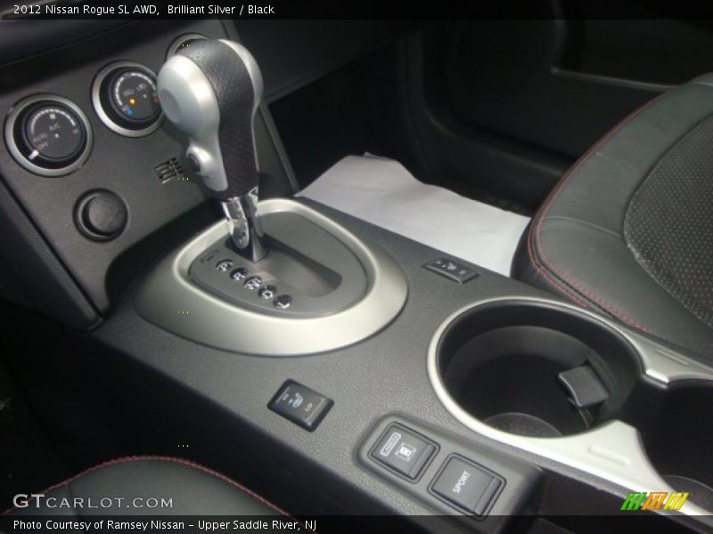 Brilliant Silver / Black 2012 Nissan Rogue SL AWD