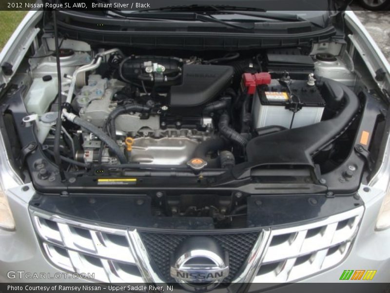 Brilliant Silver / Black 2012 Nissan Rogue SL AWD
