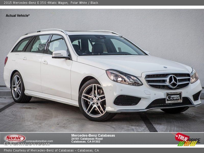 Polar White / Black 2015 Mercedes-Benz E 350 4Matic Wagon