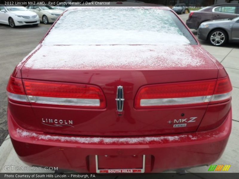 Red Candy Metallic / Dark Charcoal 2012 Lincoln MKZ AWD