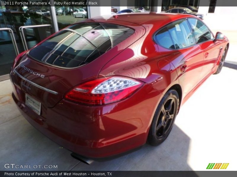 Ruby Red Metallic / Black 2011 Porsche Panamera 4