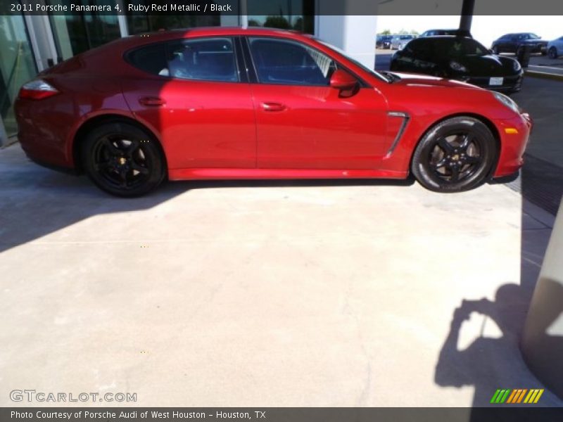 Ruby Red Metallic / Black 2011 Porsche Panamera 4