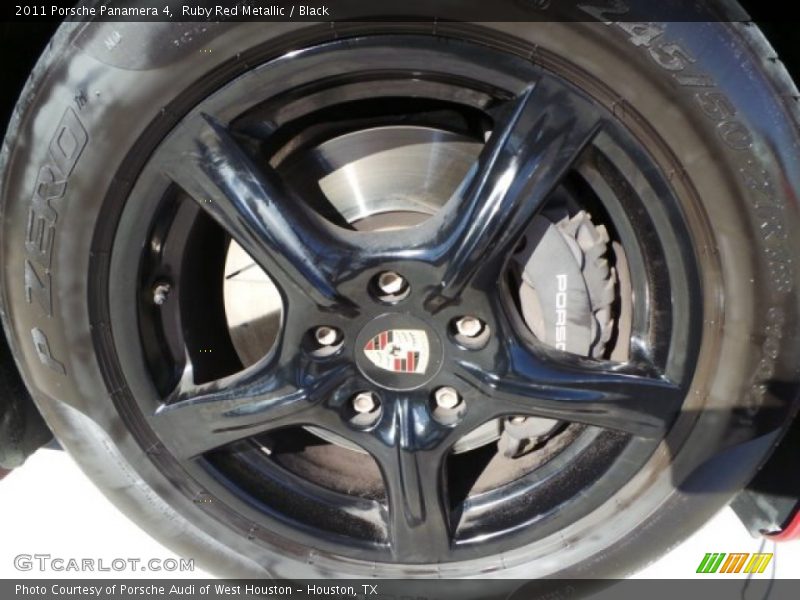 Ruby Red Metallic / Black 2011 Porsche Panamera 4