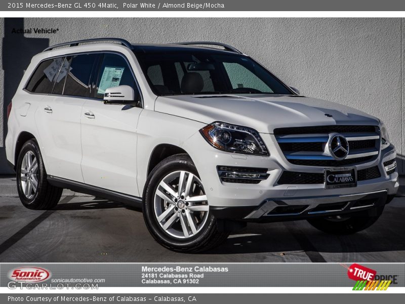 Polar White / Almond Beige/Mocha 2015 Mercedes-Benz GL 450 4Matic