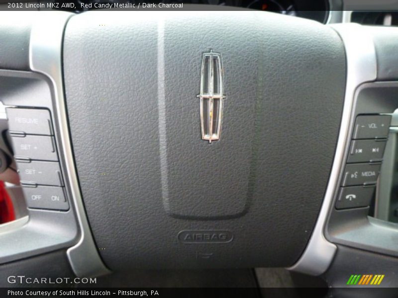 Red Candy Metallic / Dark Charcoal 2012 Lincoln MKZ AWD