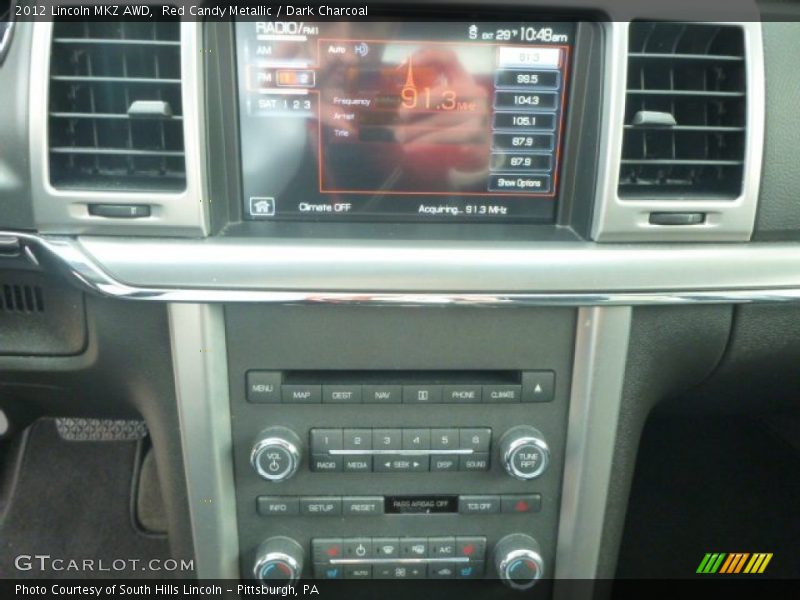 Red Candy Metallic / Dark Charcoal 2012 Lincoln MKZ AWD