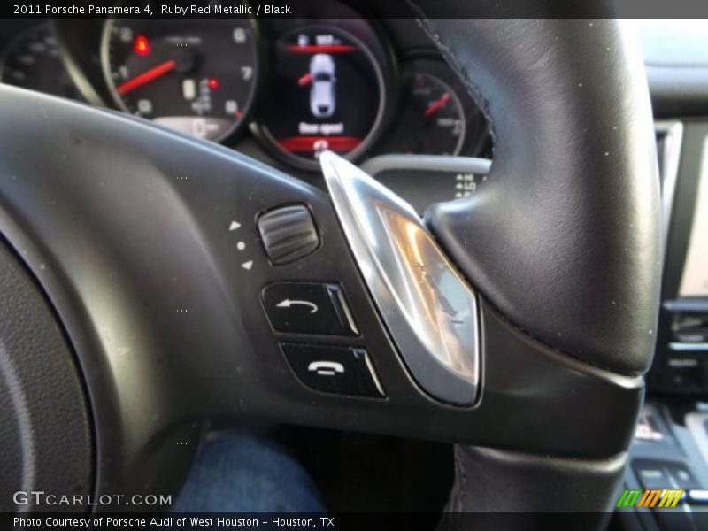 Ruby Red Metallic / Black 2011 Porsche Panamera 4