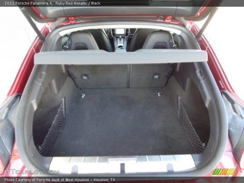 Ruby Red Metallic / Black 2011 Porsche Panamera 4