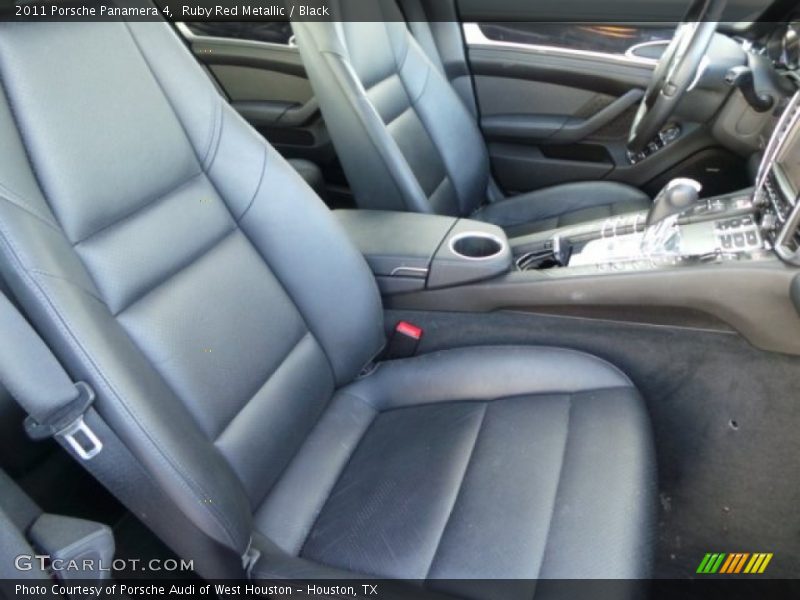 Ruby Red Metallic / Black 2011 Porsche Panamera 4