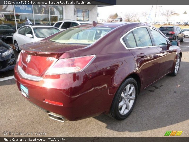 Basque Red Pearl / Parchment 2012 Acura TL 3.5 Technology