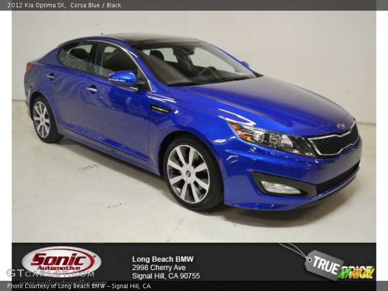 Corsa Blue / Black 2012 Kia Optima SX