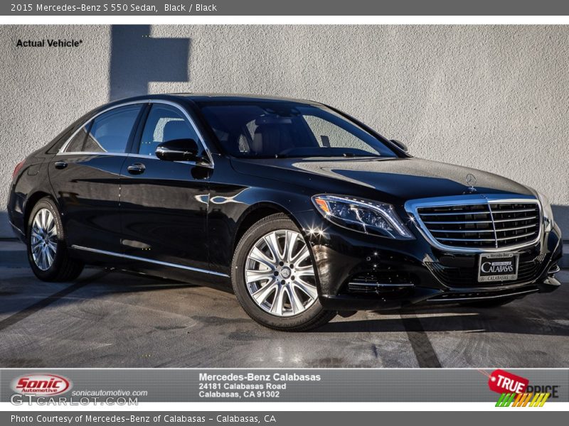 Black / Black 2015 Mercedes-Benz S 550 Sedan