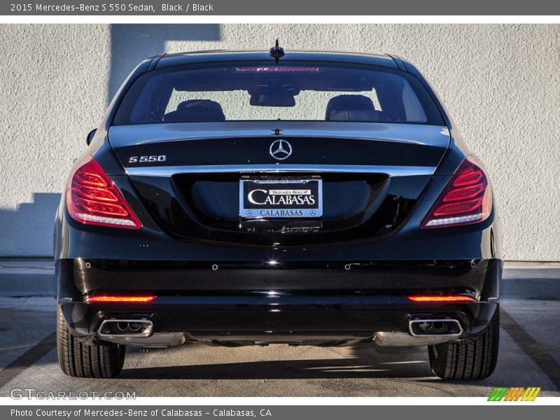 Black / Black 2015 Mercedes-Benz S 550 Sedan