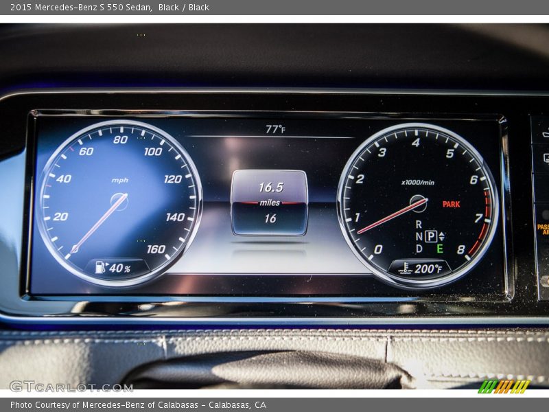 Black / Black 2015 Mercedes-Benz S 550 Sedan