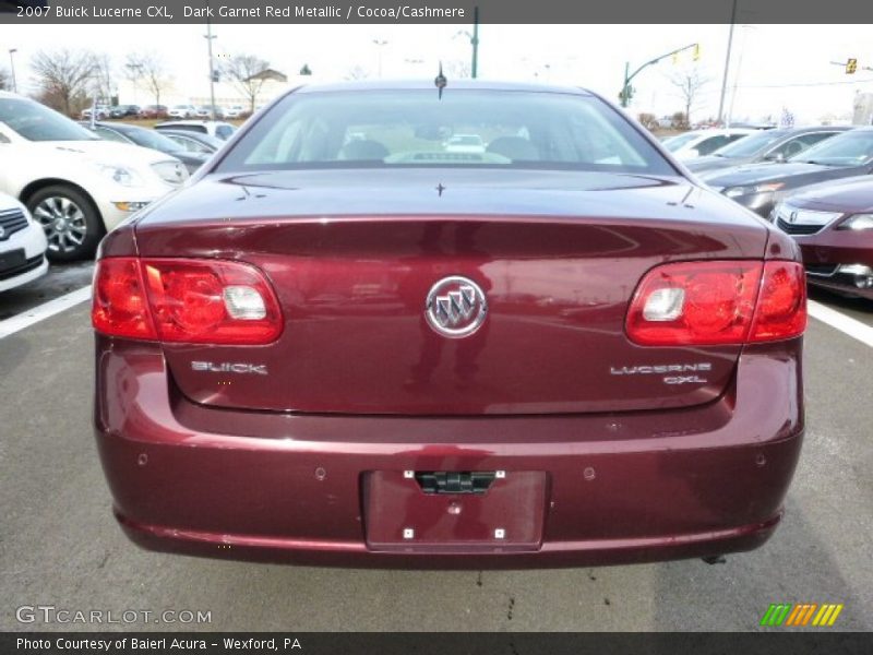 Dark Garnet Red Metallic / Cocoa/Cashmere 2007 Buick Lucerne CXL