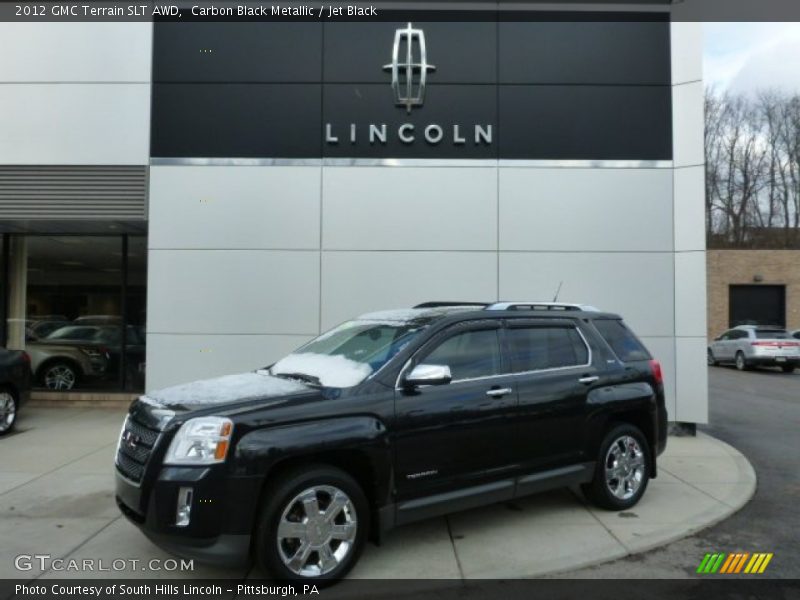 Carbon Black Metallic / Jet Black 2012 GMC Terrain SLT AWD