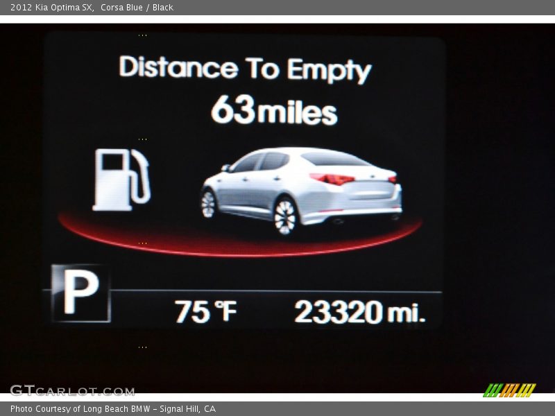 Corsa Blue / Black 2012 Kia Optima SX