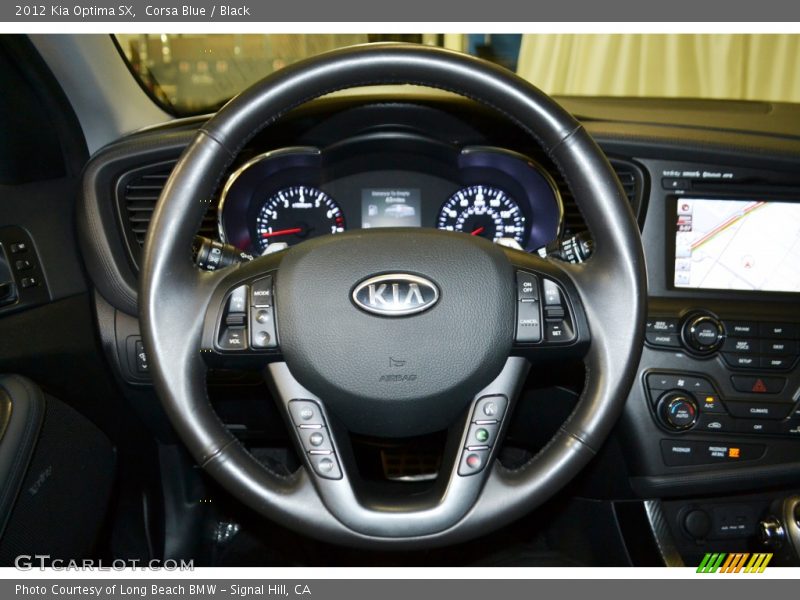 Corsa Blue / Black 2012 Kia Optima SX