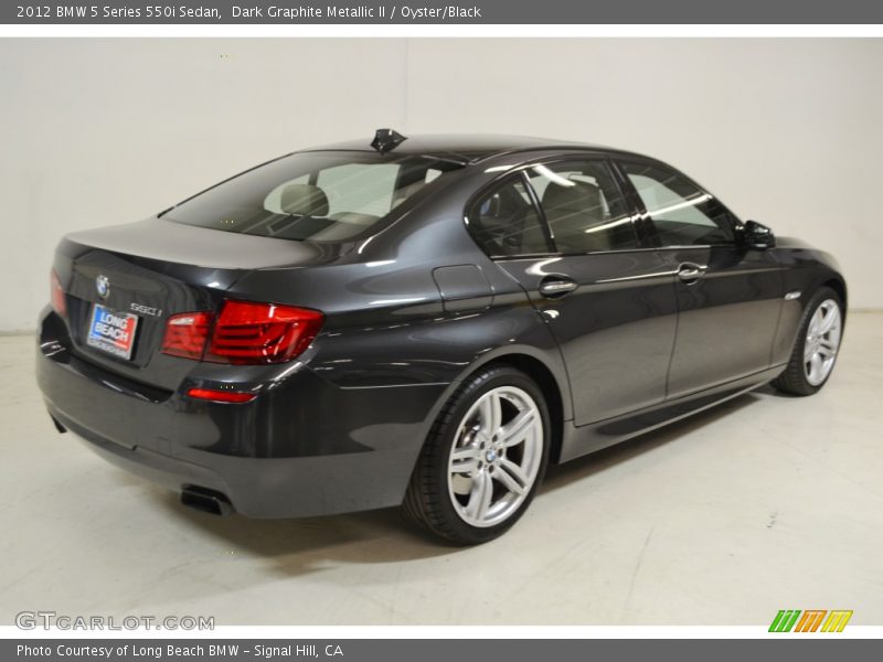 Dark Graphite Metallic II / Oyster/Black 2012 BMW 5 Series 550i Sedan