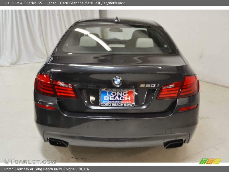 Dark Graphite Metallic II / Oyster/Black 2012 BMW 5 Series 550i Sedan