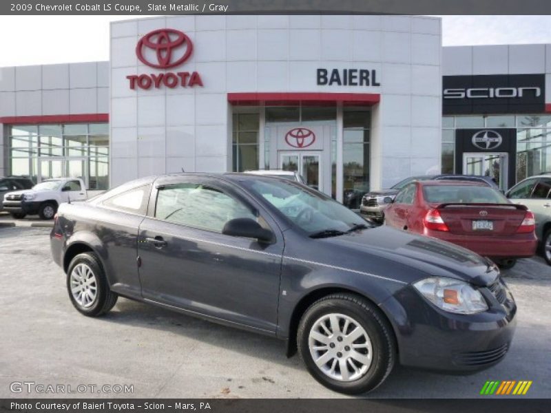 Slate Metallic / Gray 2009 Chevrolet Cobalt LS Coupe