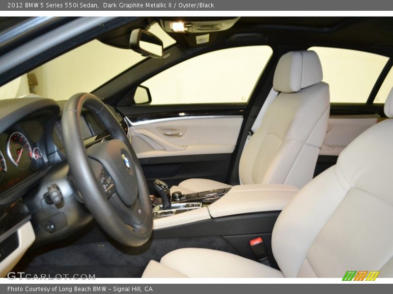 Dark Graphite Metallic II / Oyster/Black 2012 BMW 5 Series 550i Sedan