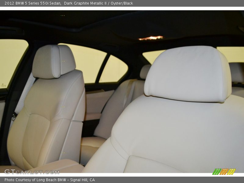 Dark Graphite Metallic II / Oyster/Black 2012 BMW 5 Series 550i Sedan
