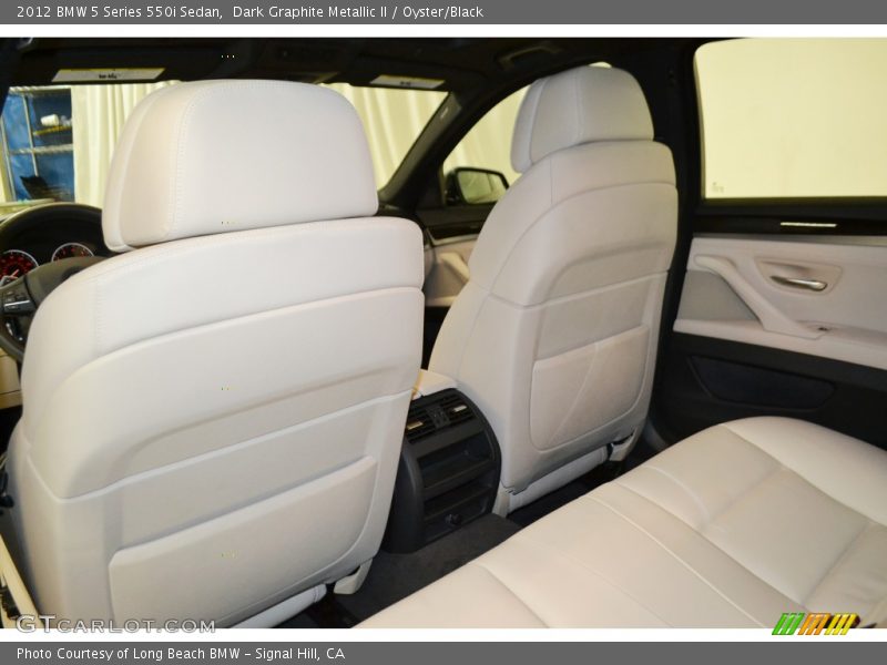 Dark Graphite Metallic II / Oyster/Black 2012 BMW 5 Series 550i Sedan