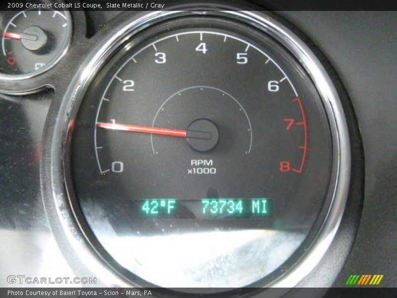 Slate Metallic / Gray 2009 Chevrolet Cobalt LS Coupe