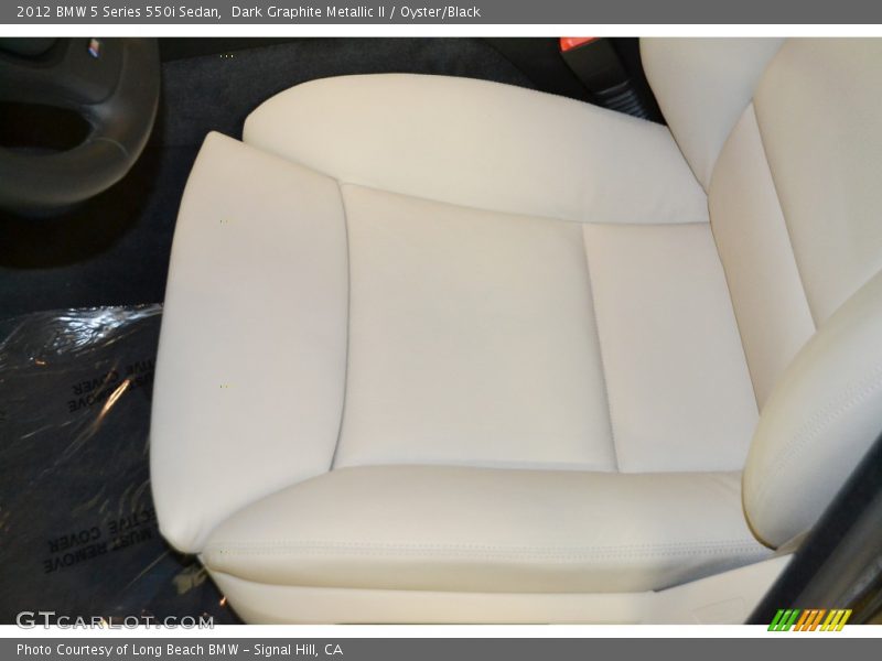Dark Graphite Metallic II / Oyster/Black 2012 BMW 5 Series 550i Sedan