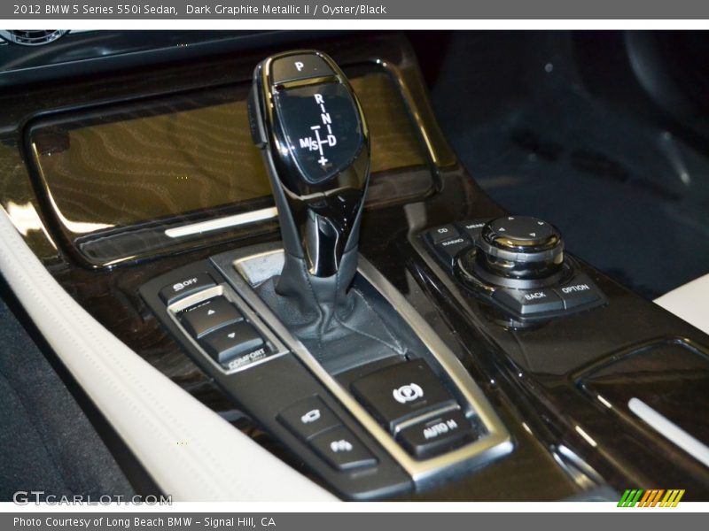 Dark Graphite Metallic II / Oyster/Black 2012 BMW 5 Series 550i Sedan