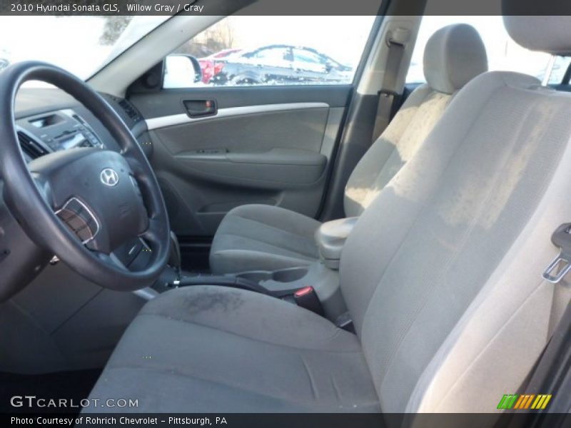 Willow Gray / Gray 2010 Hyundai Sonata GLS