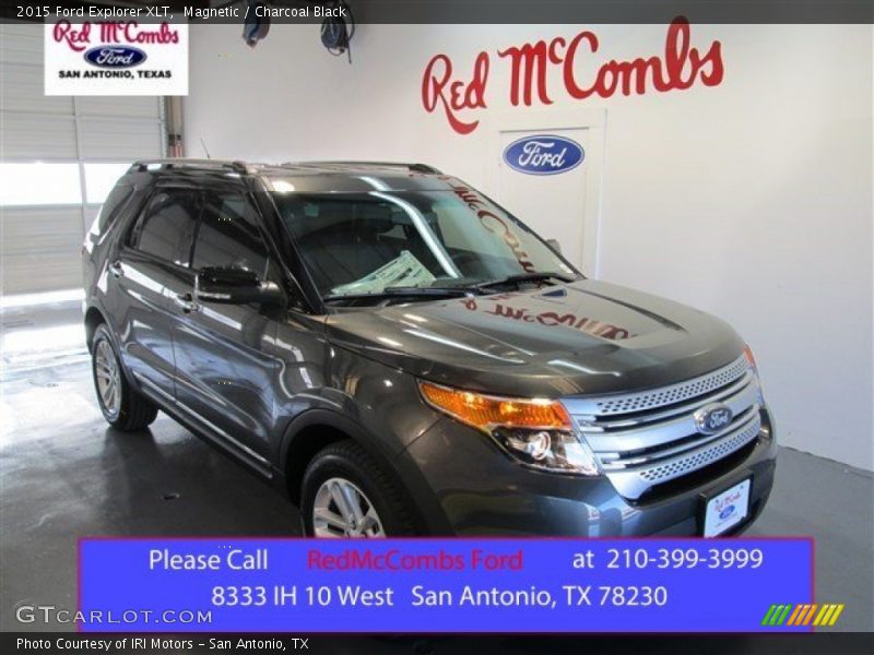 Magnetic / Charcoal Black 2015 Ford Explorer XLT