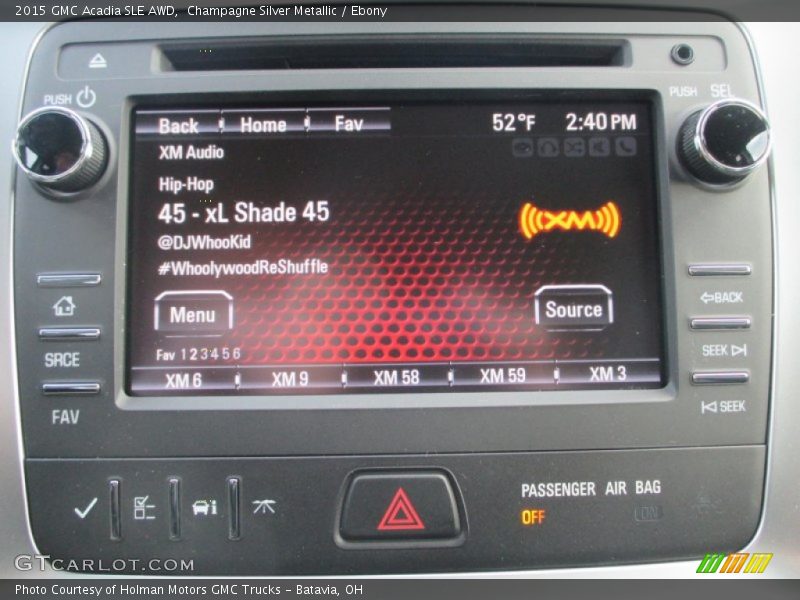 Champagne Silver Metallic / Ebony 2015 GMC Acadia SLE AWD