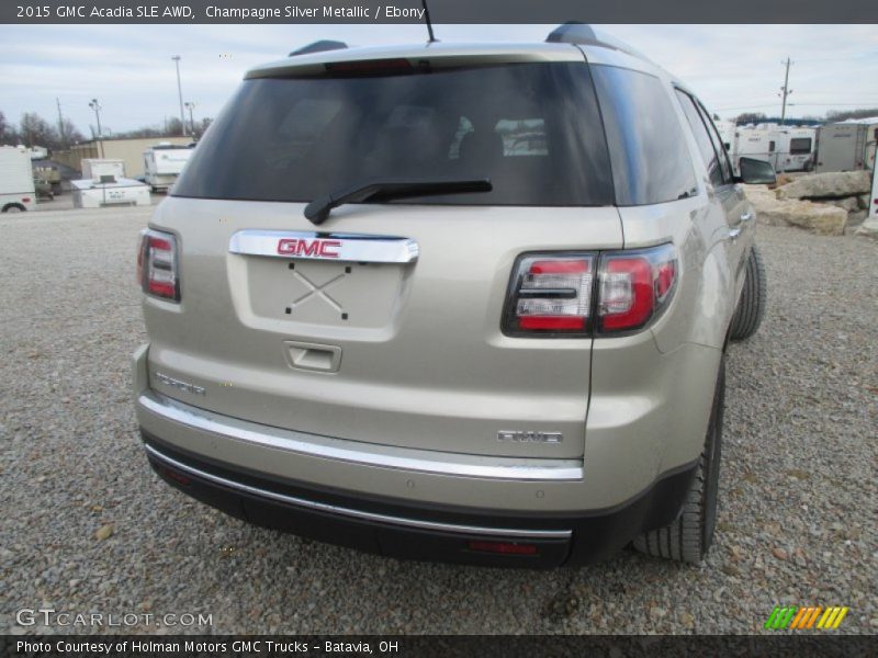 Champagne Silver Metallic / Ebony 2015 GMC Acadia SLE AWD