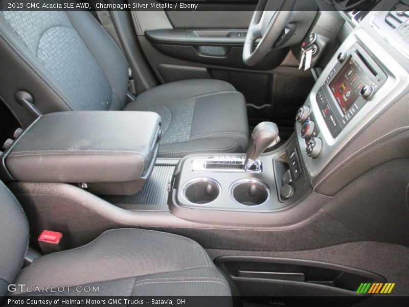 Champagne Silver Metallic / Ebony 2015 GMC Acadia SLE AWD