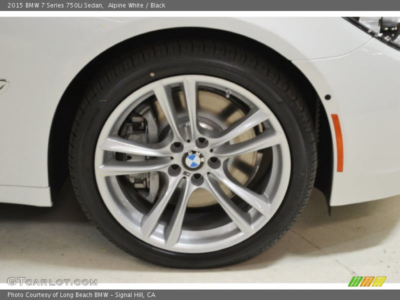 Alpine White / Black 2015 BMW 7 Series 750Li Sedan