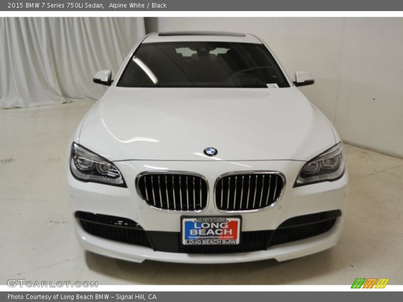 Alpine White / Black 2015 BMW 7 Series 750Li Sedan