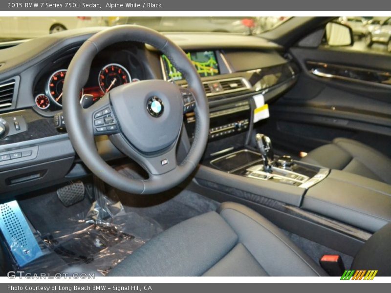 Alpine White / Black 2015 BMW 7 Series 750Li Sedan