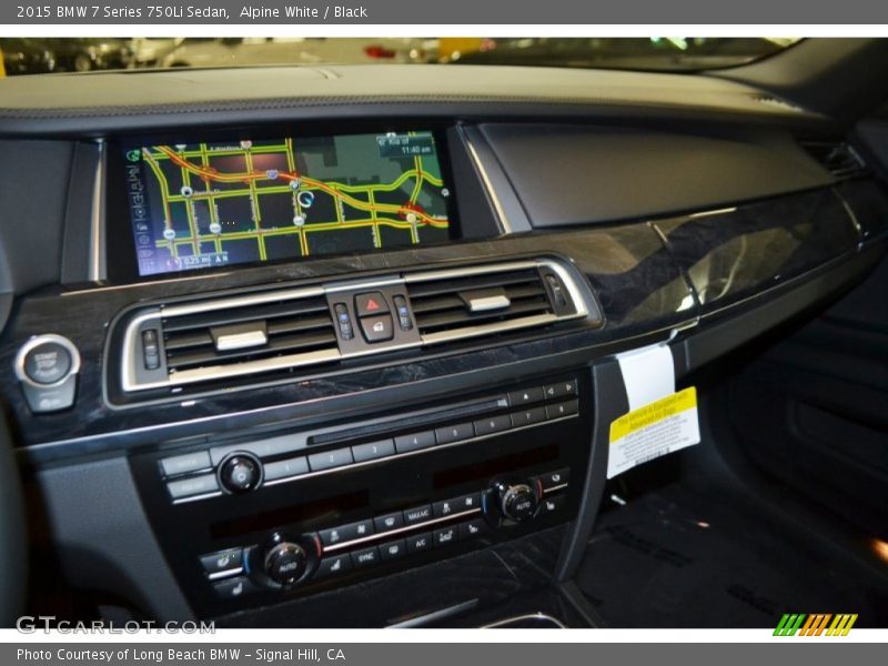 Alpine White / Black 2015 BMW 7 Series 750Li Sedan