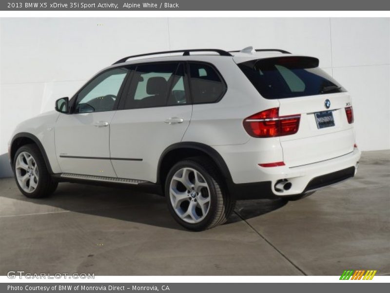 Alpine White / Black 2013 BMW X5 xDrive 35i Sport Activity