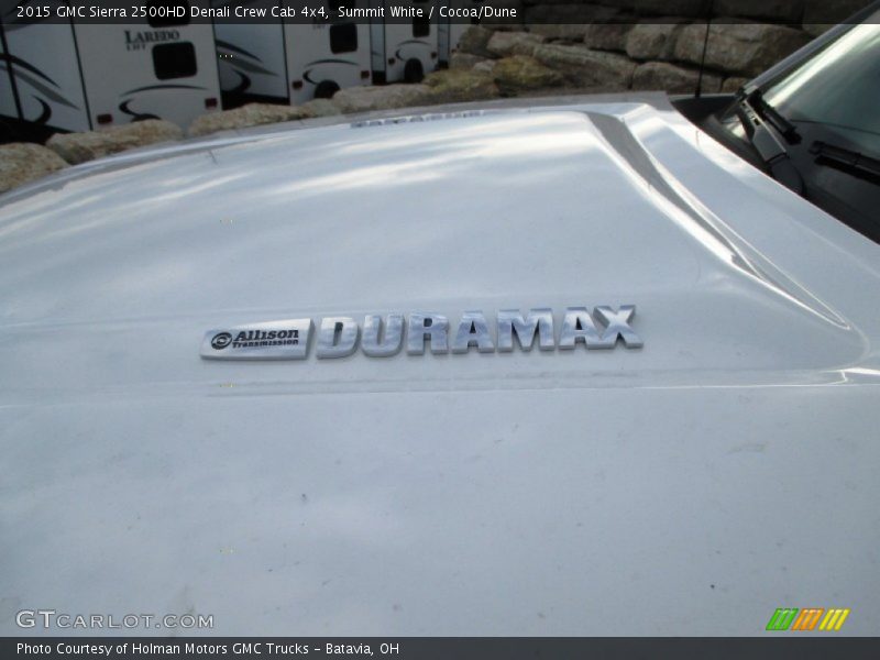 Summit White / Cocoa/Dune 2015 GMC Sierra 2500HD Denali Crew Cab 4x4