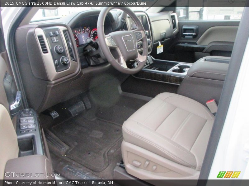 Summit White / Cocoa/Dune 2015 GMC Sierra 2500HD Denali Crew Cab 4x4