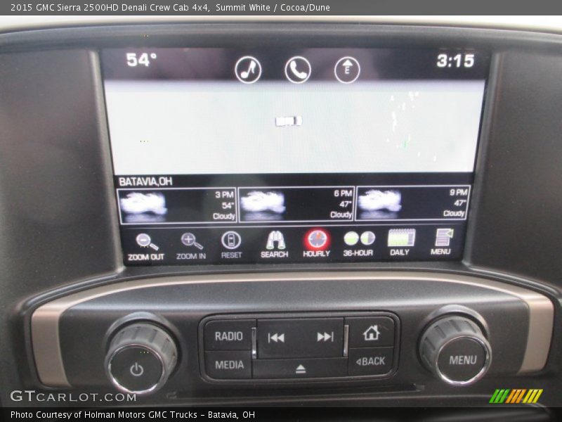 Summit White / Cocoa/Dune 2015 GMC Sierra 2500HD Denali Crew Cab 4x4