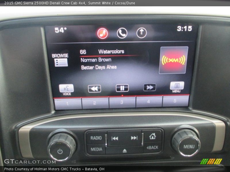 Summit White / Cocoa/Dune 2015 GMC Sierra 2500HD Denali Crew Cab 4x4