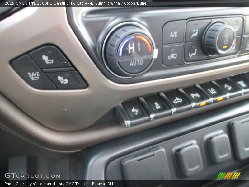 Summit White / Cocoa/Dune 2015 GMC Sierra 2500HD Denali Crew Cab 4x4