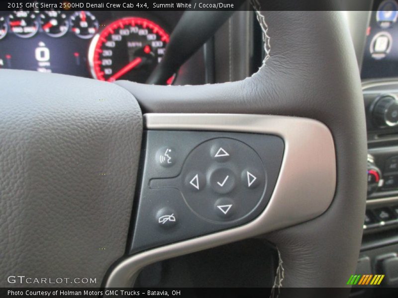 Summit White / Cocoa/Dune 2015 GMC Sierra 2500HD Denali Crew Cab 4x4