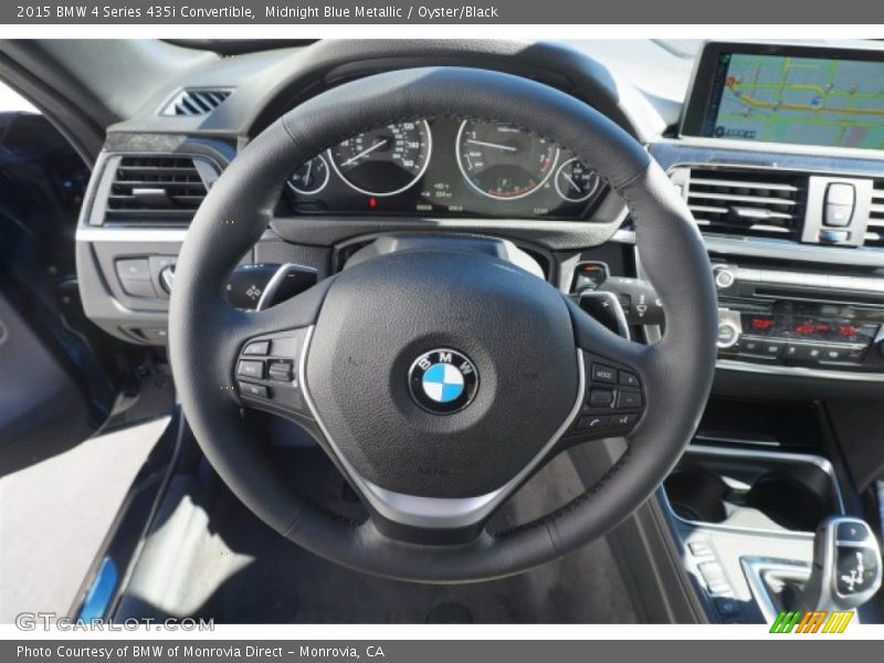 Midnight Blue Metallic / Oyster/Black 2015 BMW 4 Series 435i Convertible
