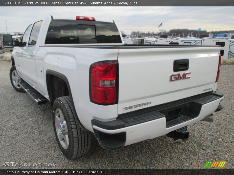 Summit White / Cocoa/Dune 2015 GMC Sierra 2500HD Denali Crew Cab 4x4